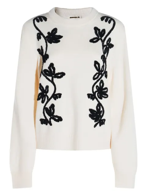 Jil Sander embroidered wool jumper
