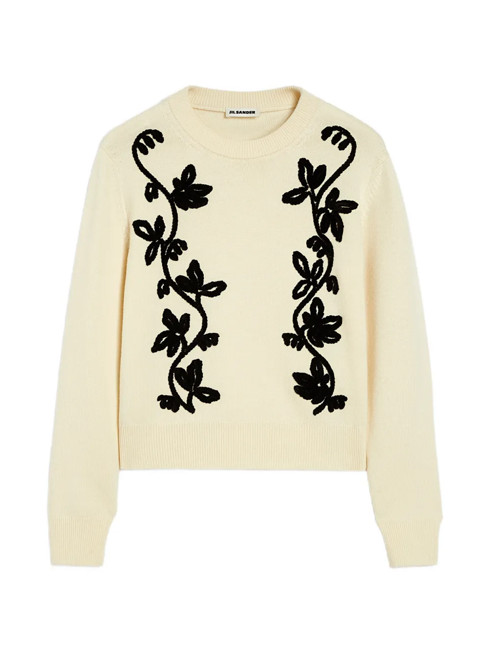 Jil Sander embroidered wool jumper - Bianco