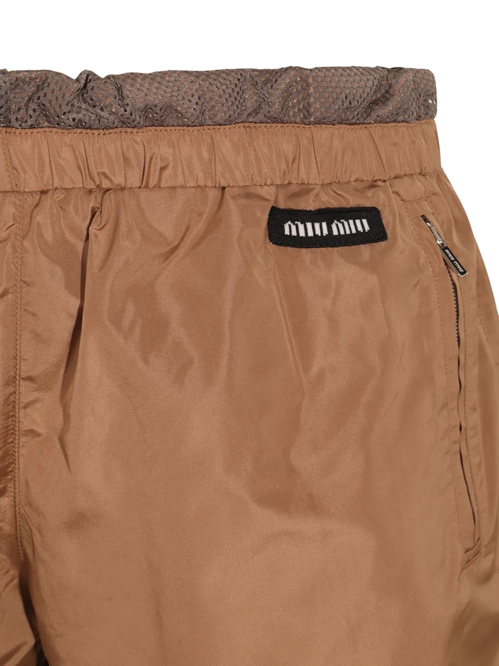Miu Shorts met wijde pijpen Bruin