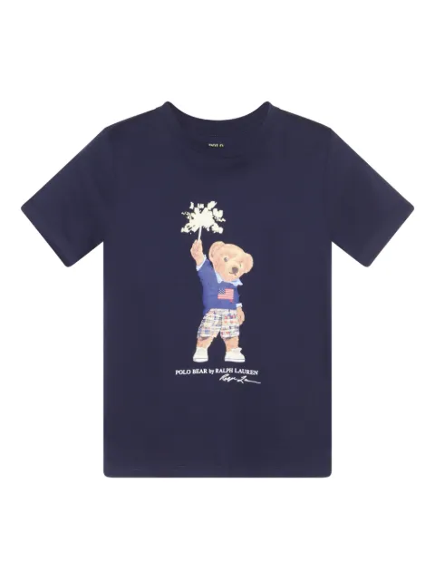 POLO RALPH LAUREN KIDS playera con motivo Polo Bear