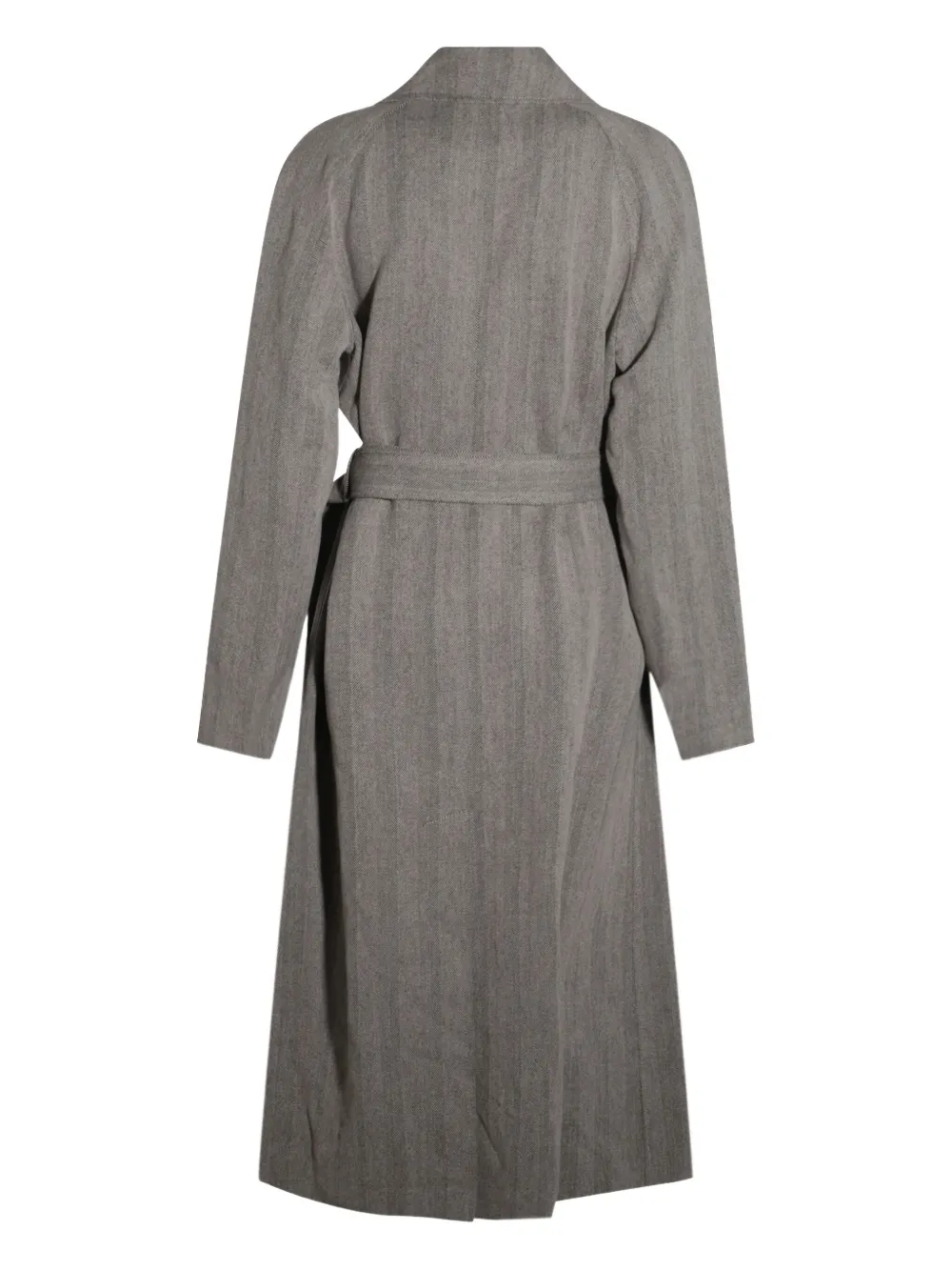 Loro Piana Trenchcoat met dubbele rij knopen Grijs