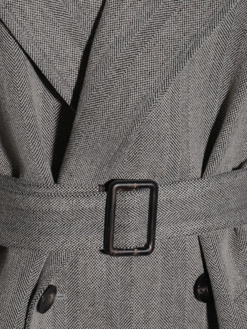 Loro Piana Trenchcoat met dubbele rij knopen Grijs