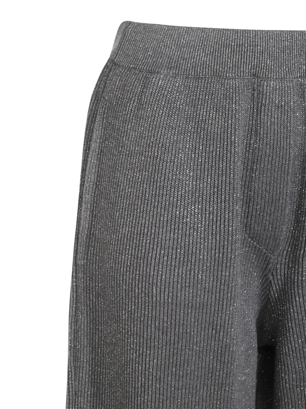 Brunello Cucinelli Geribbelde broek Grijs