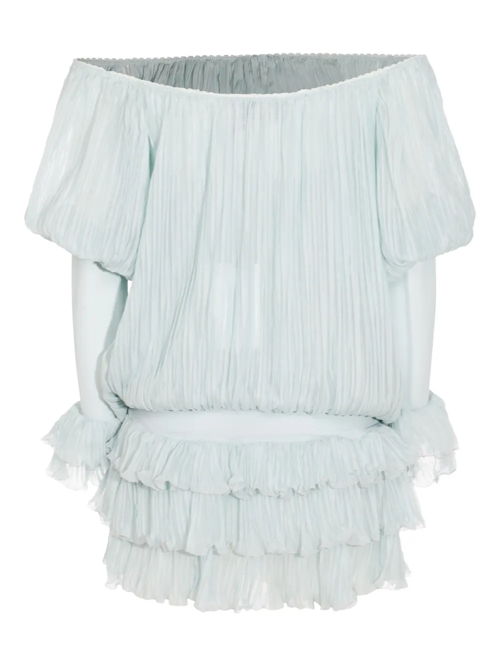Blumarine off-shoulder dress - Groen