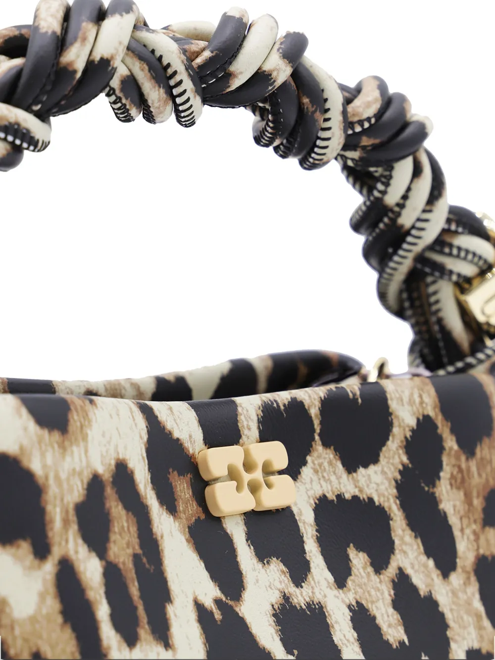 GANNI Bou kleine tas Beige