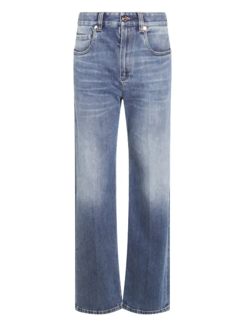Brunello Cucinelli pressed-crease jeans