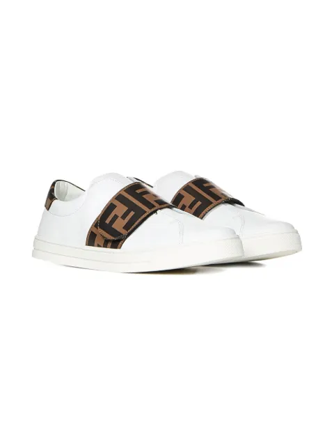 Fendi Kids sneakers med logobånd