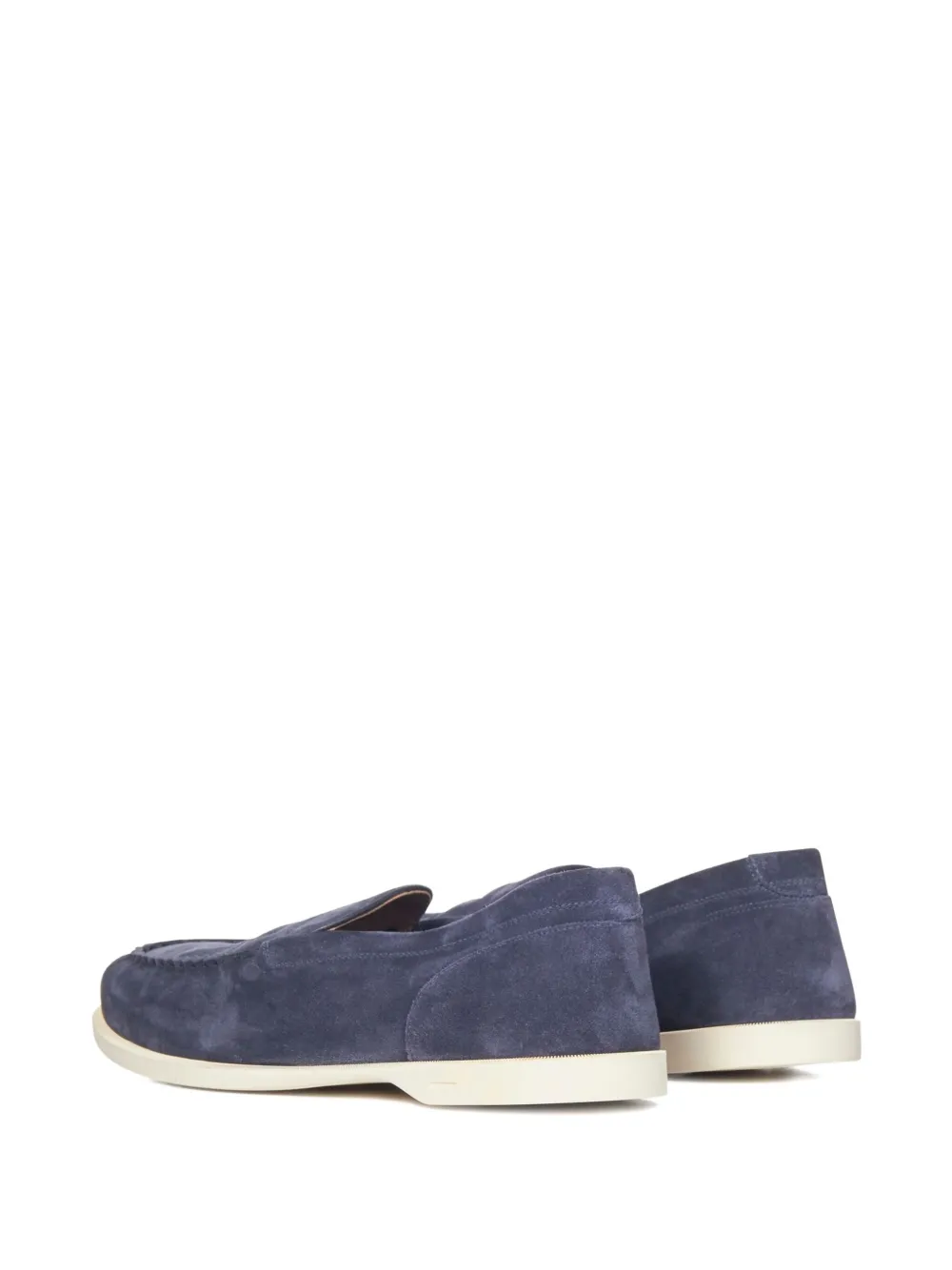 John Lobb Suède loafers Blauw