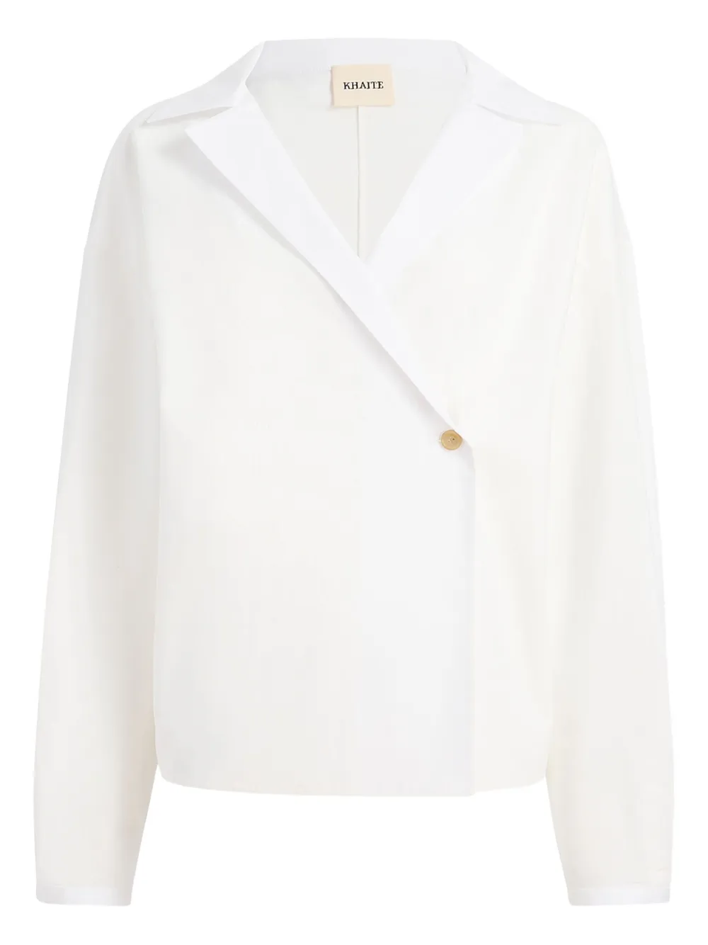 KHAITE Ashton blouse Wit