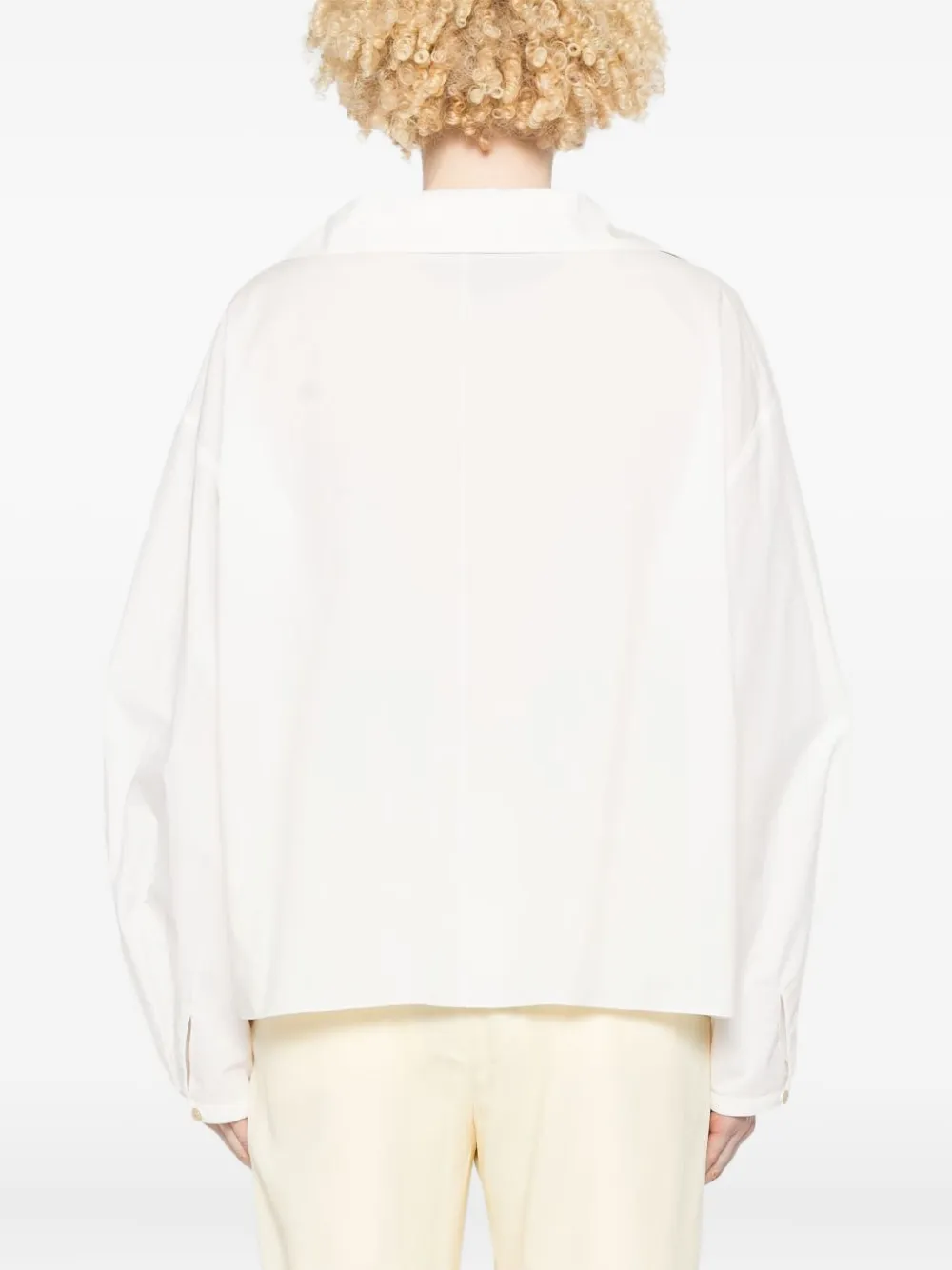 KHAITE Ashton blouse Wit