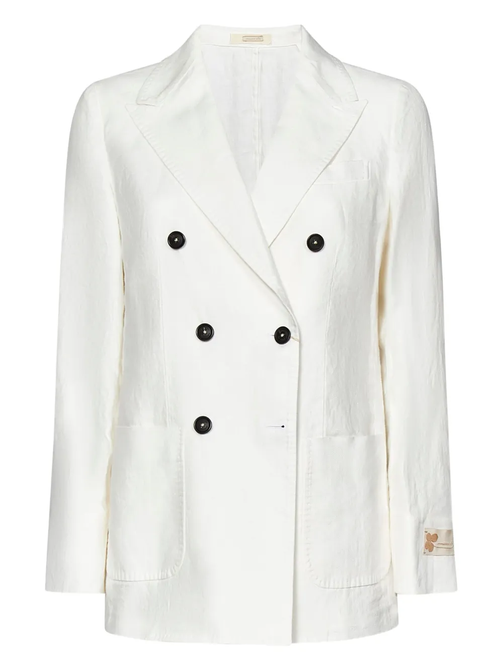 Massimo Alba peak-lapel six-button jacket | White | Image 1