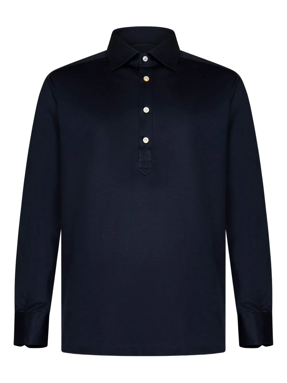 Kiton Poloshirt met lange mouwen Blauw