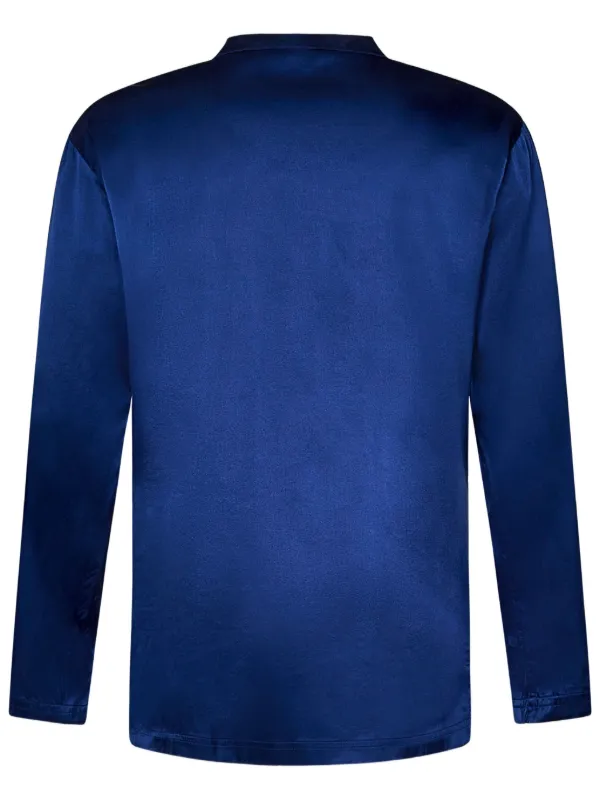 Tシャツ・カットソー TOM FORD SS25 TSHIRT LONG SLEEVE (JCL006JMT002S23 AW002) LYOCELL COTTON LONG SLEEVE T-SHIRT | Tom Ford Fashion