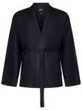 Zegna linen belted pyjama top - Blue