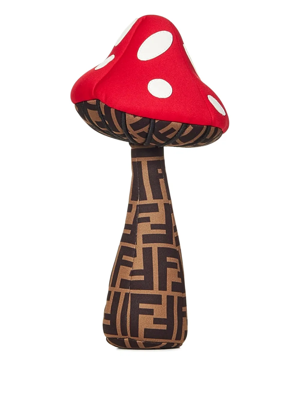 Fendi Kids Twee paddestoel knuffels met FF-logo Rood