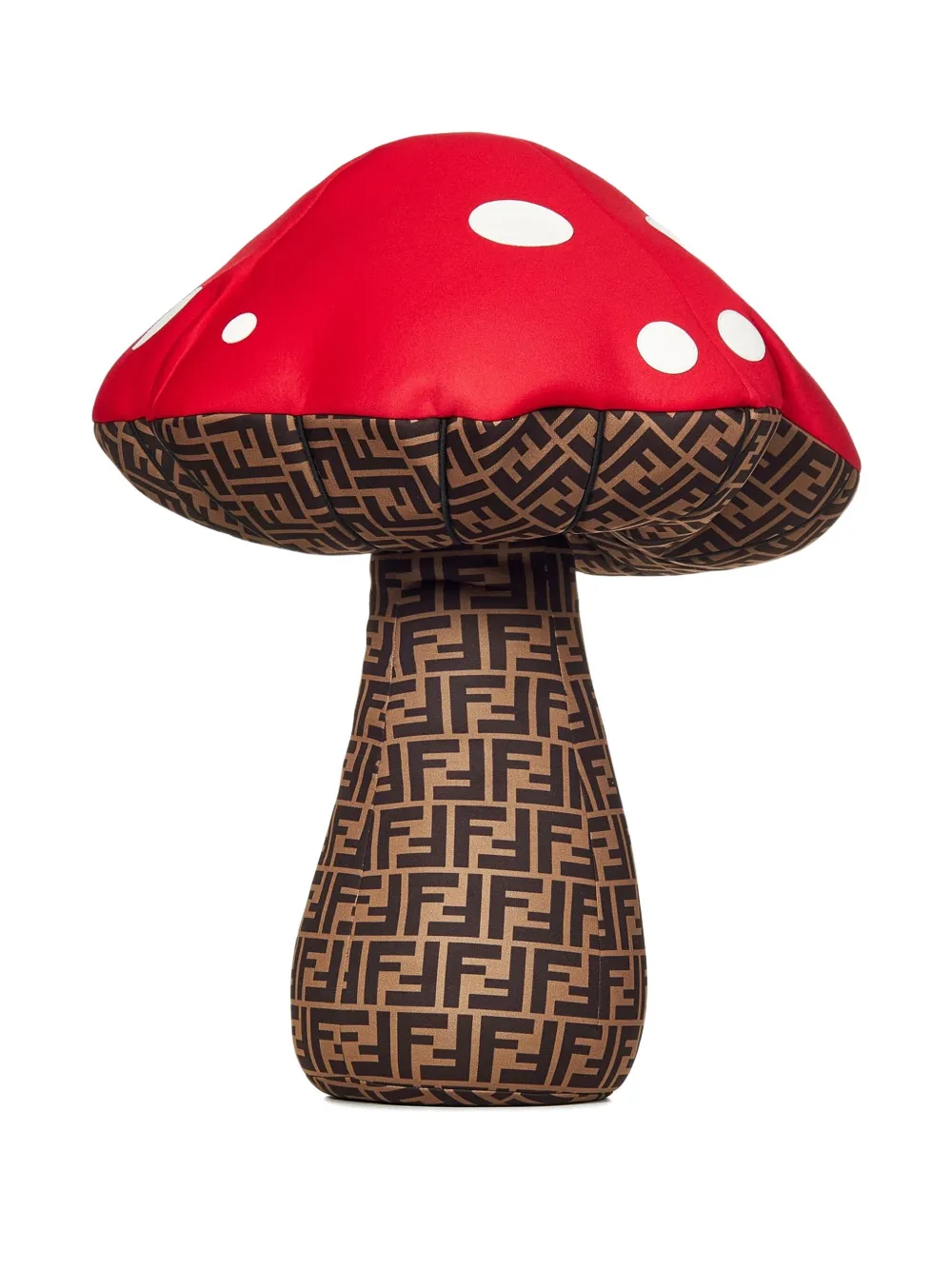 Fendi Kids Twee paddestoel knuffels met FF-logo Rood