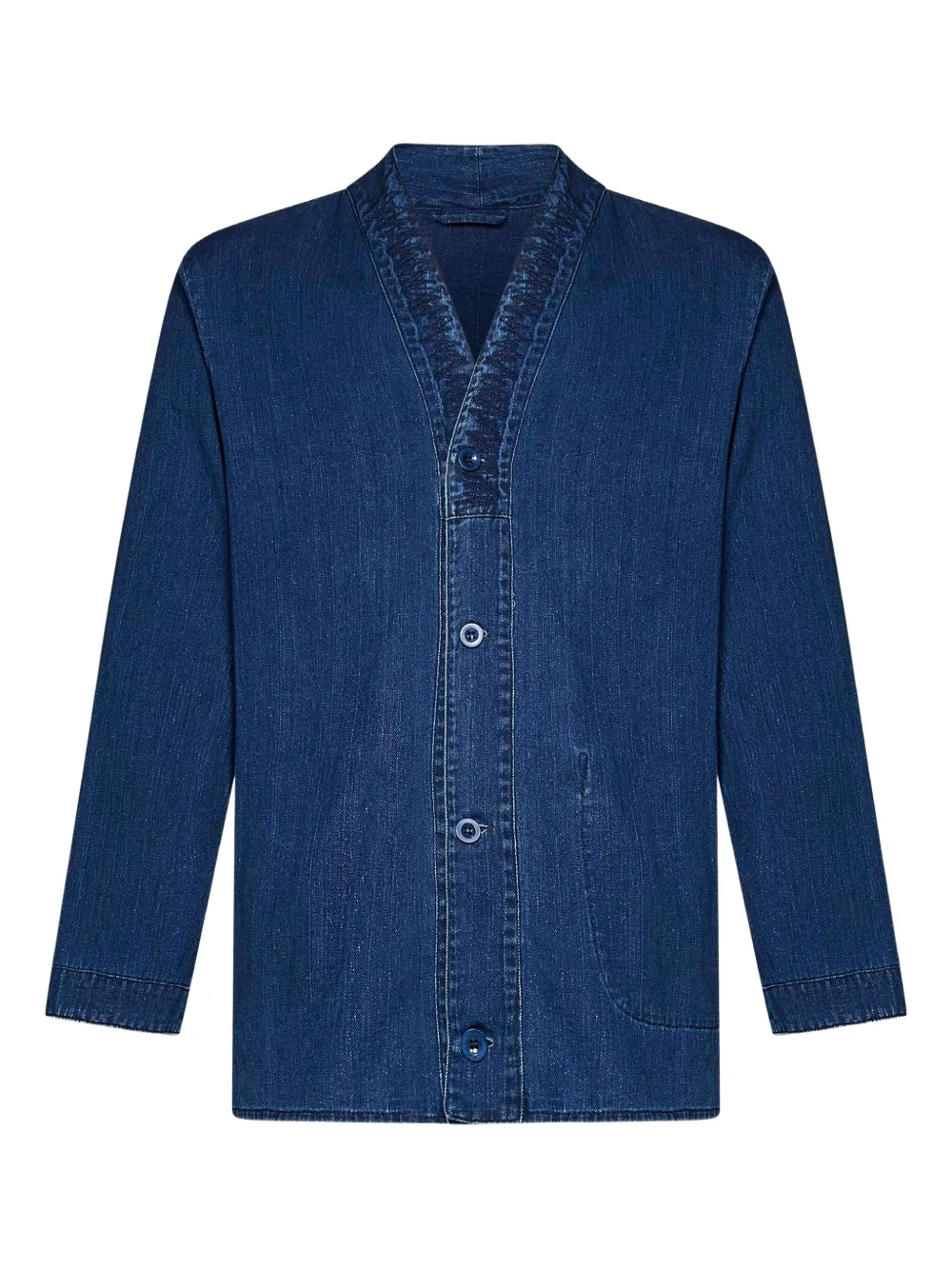 Shop East Harbour Surplus Denim Button-up Shirt