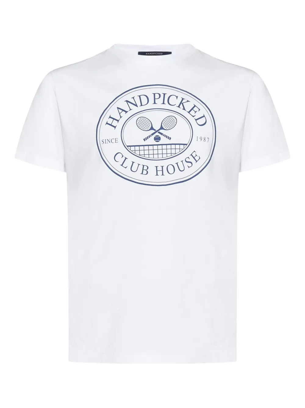 Hand Picked camiseta con logo estampado | blanco | Image 1