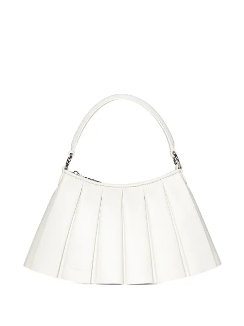 Lacoste Lenglen pleated leather shoulder bag