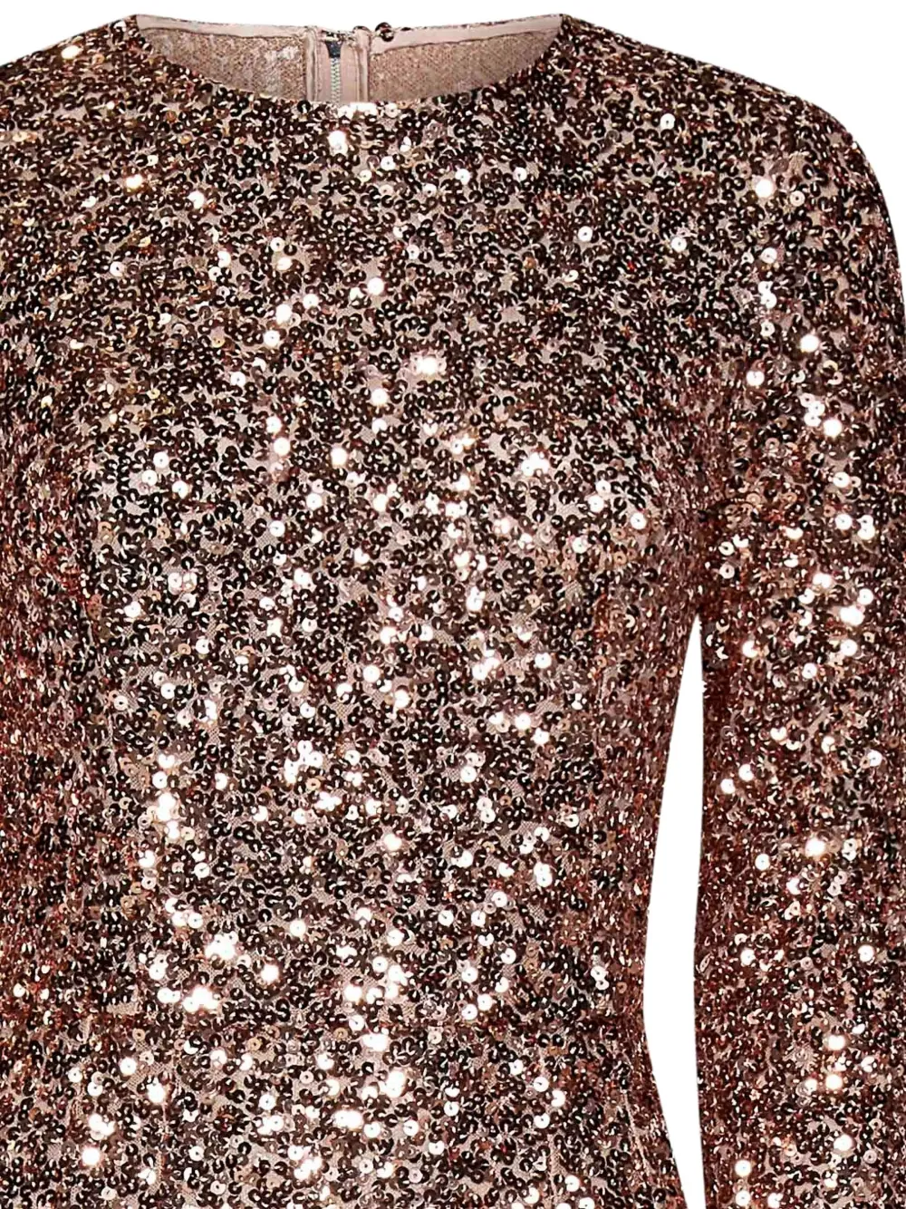 Dolce & Gabbana sequined bodycon midi dress Roze