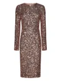 Dolce & Gabbana sequined bodycon midi dress - Pink
