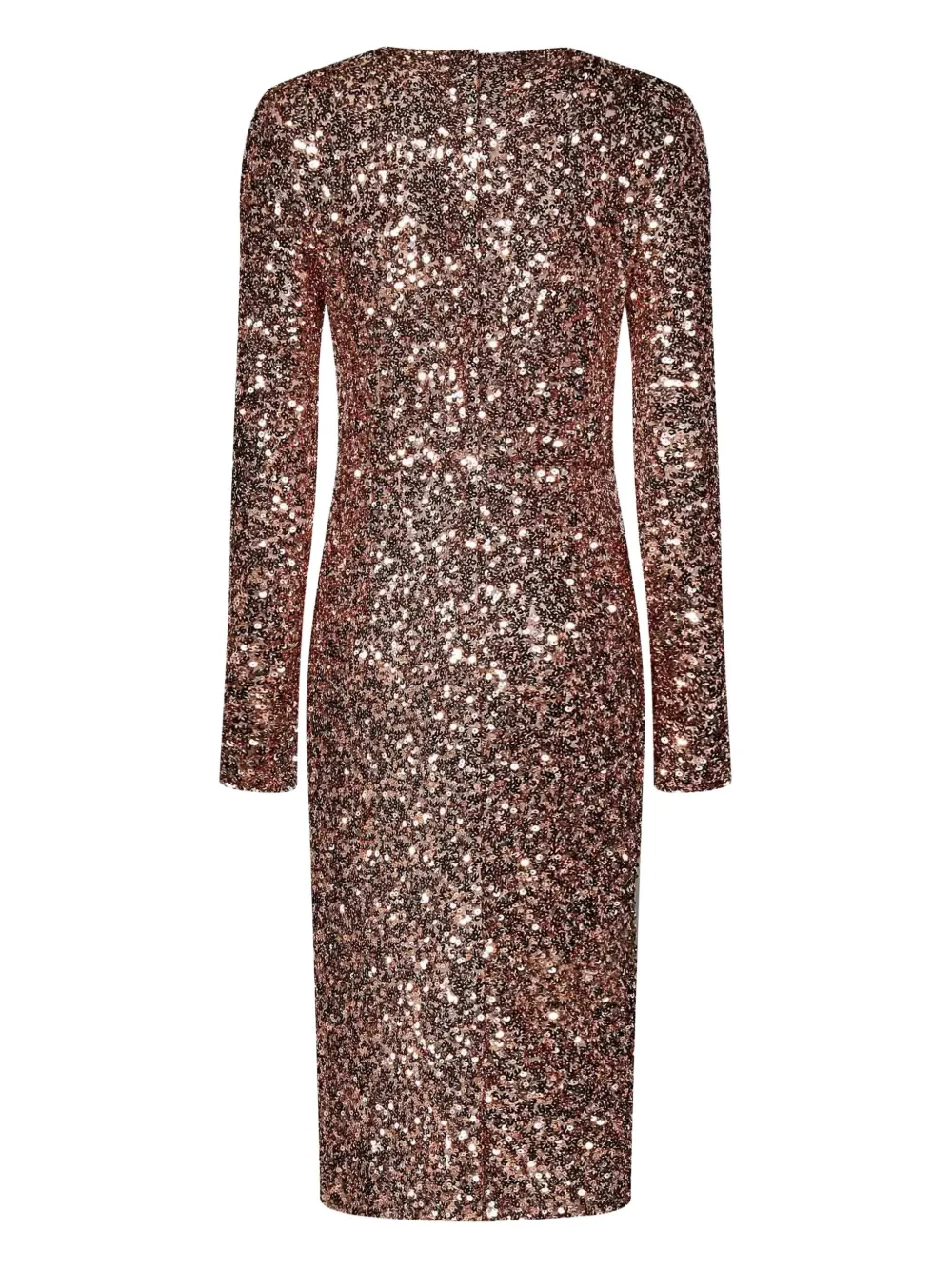 Dolce & Gabbana sequined bodycon midi dress Roze
