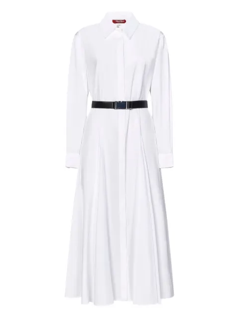 Max Mara gabardine shirt midi dress
