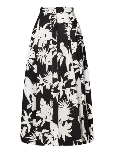 Max Mara floral-print pleated skirt