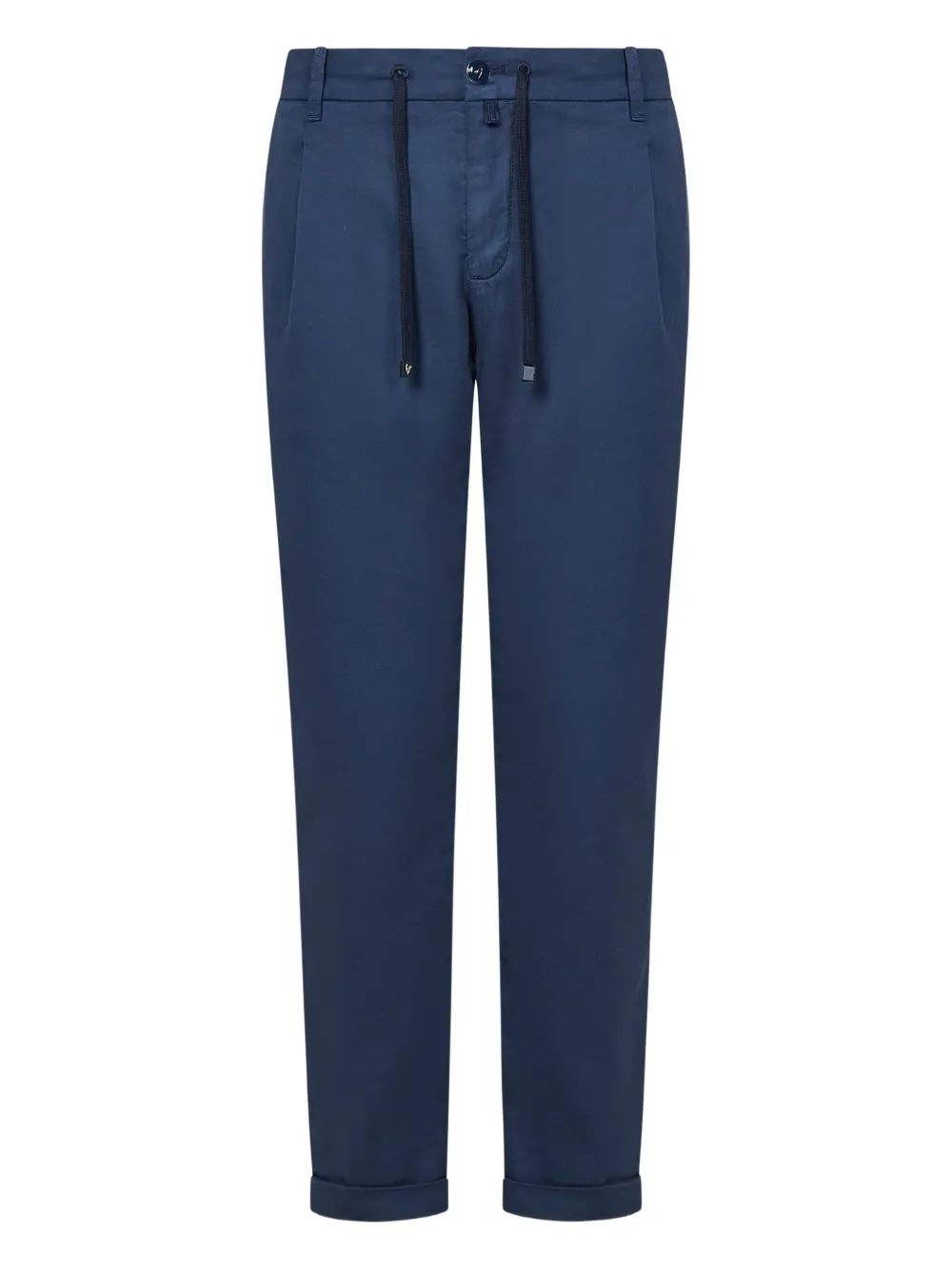 Hand Picked drawstring-waist trousers - Blu