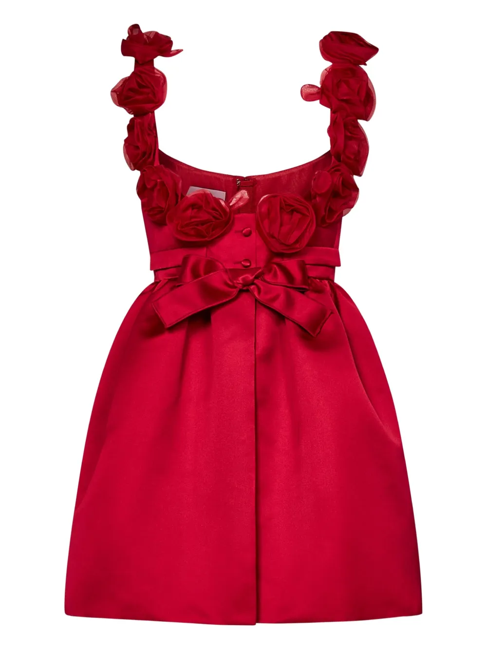 Bow-embellished mini dress