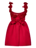 Giambattista Valli Bow-embellished mini dress - Red
