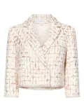 Giambattista Valli cropped tweed jacket - White