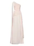 Redemption one-shoulder draped gown - Pink