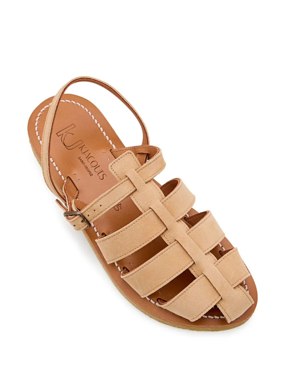 K. Jacques strappy flat sandals Beige