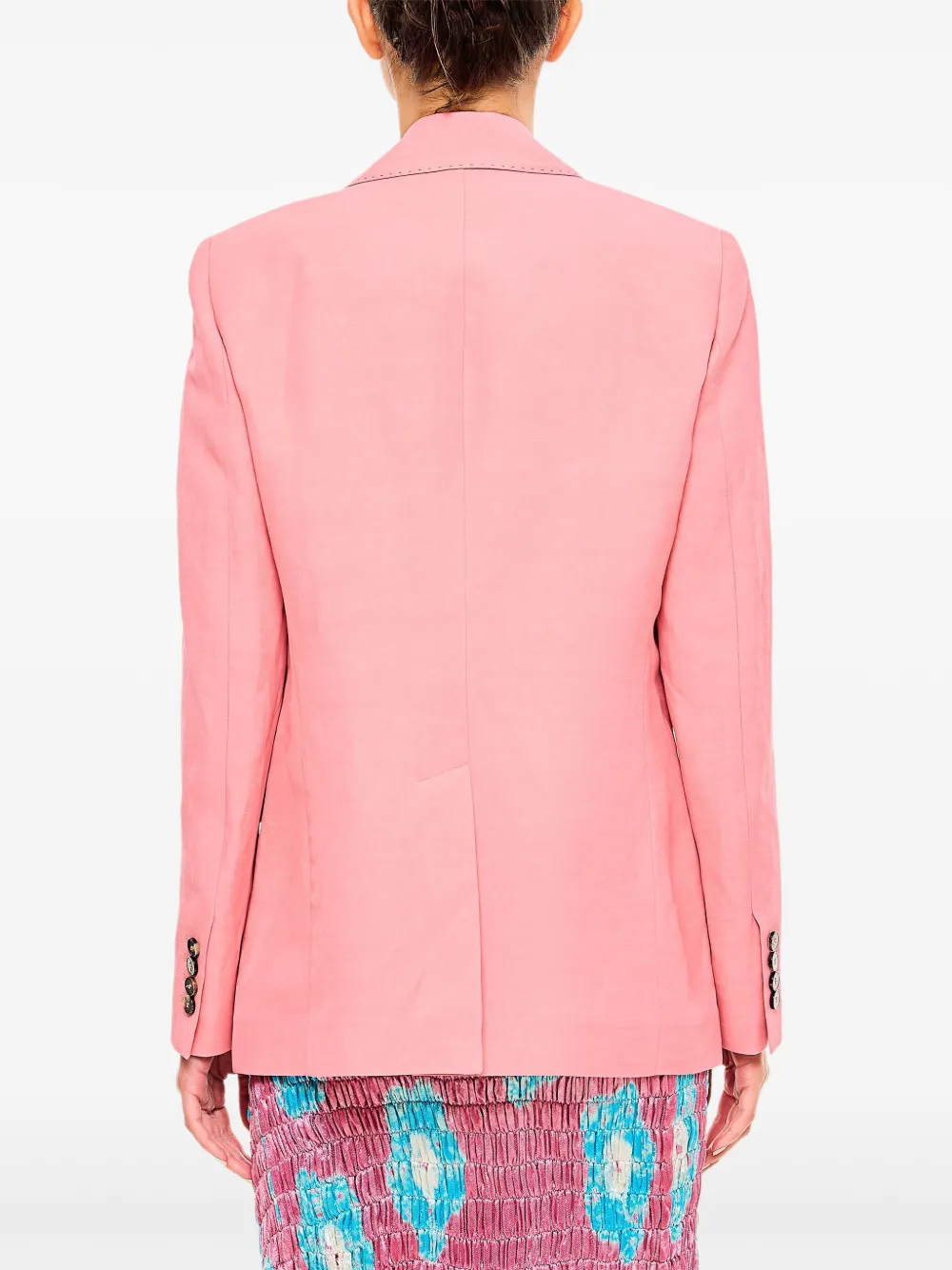 Alberto Biani Blazer met enkele rij knopen Roze