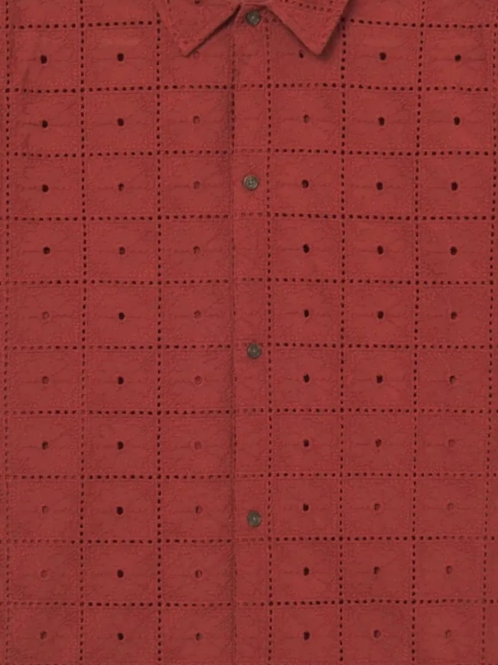 Les Deux Geruit overhemd - Rood