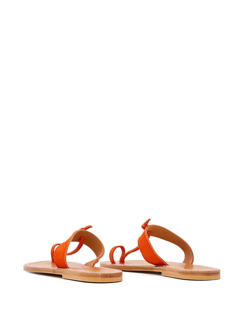 K. Jacques Ganges knot-detail thong sandals Oranje