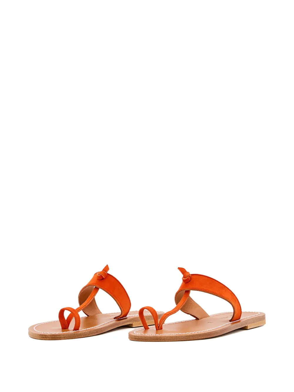 K. Jacques Ganges knot-detail thong sandals Oranje