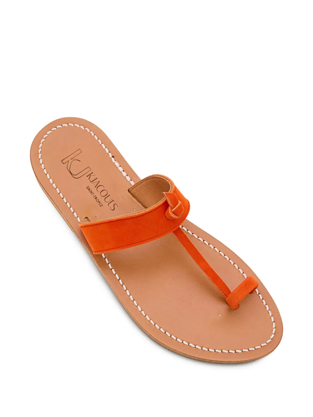 K. Jacques Ganges knot-detail thong sandals Oranje
