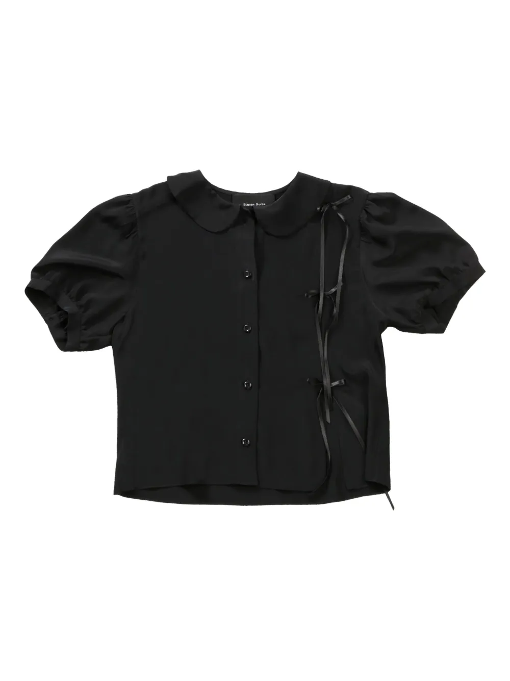Simone Rocha bow-embellished shirt - Nero