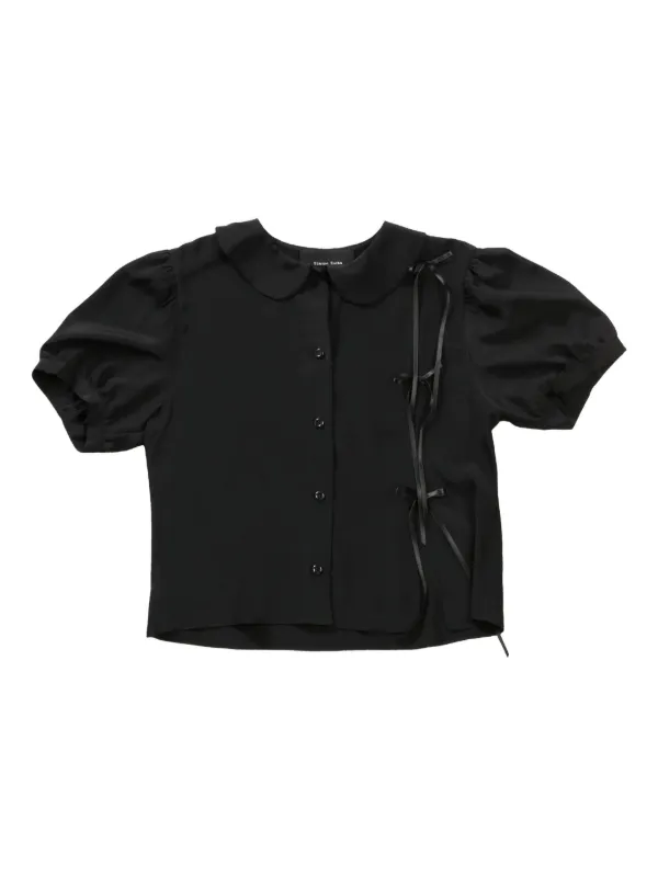 Simone Rocha Bow-embellished Shirt in Black