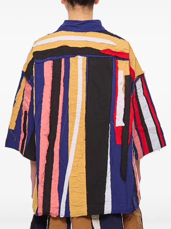 Casey Casey patch-design Cotton Shirt | Pink | FARFETCH CA
