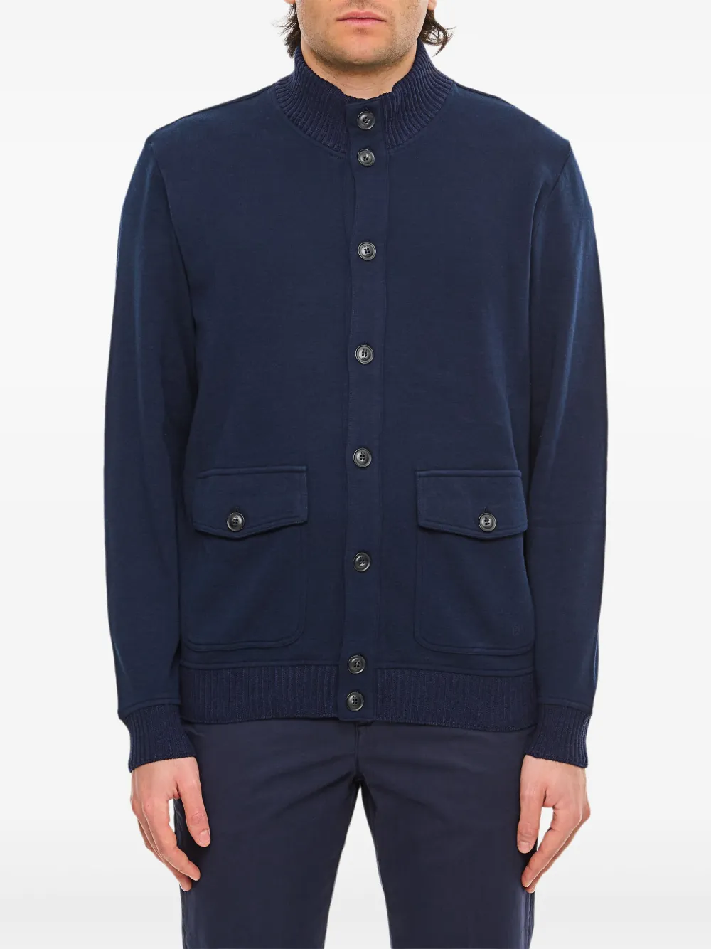 Fay mock-neck jacket | Black | Image 1