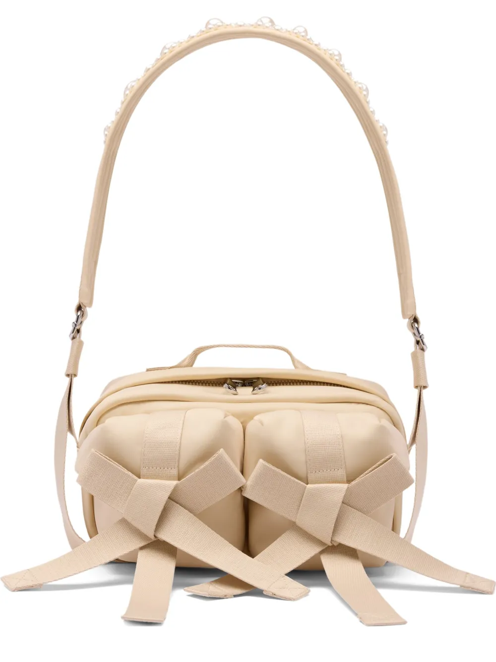 Simone Rocha Schoudertas met strikdetail Beige