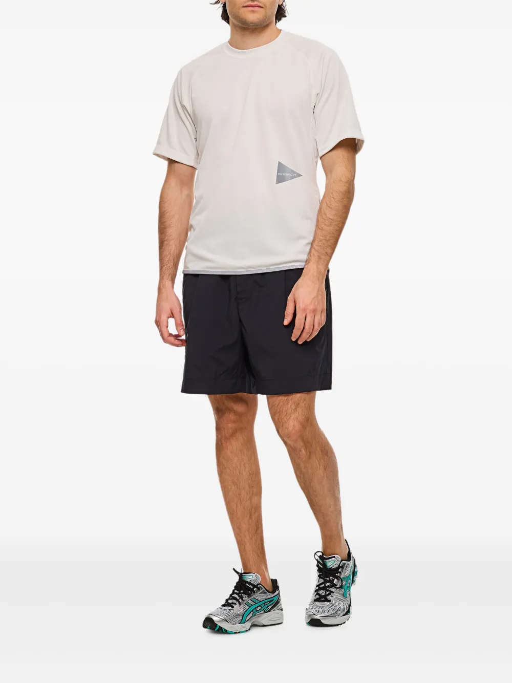 And Wander T-shirt met logoprint - Wit