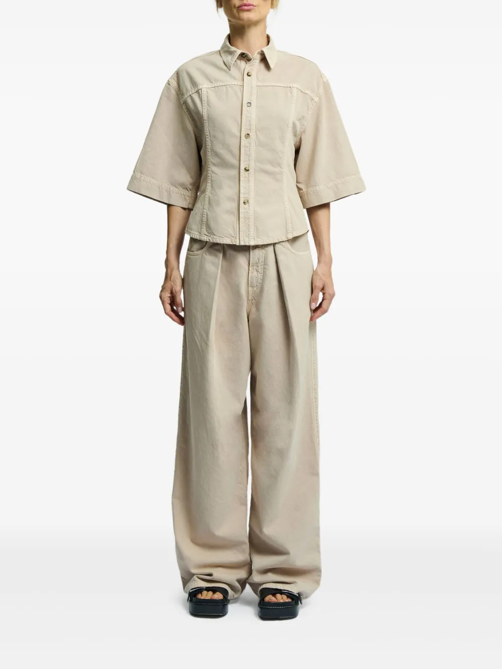 Haikure Lilas blouse - Beige