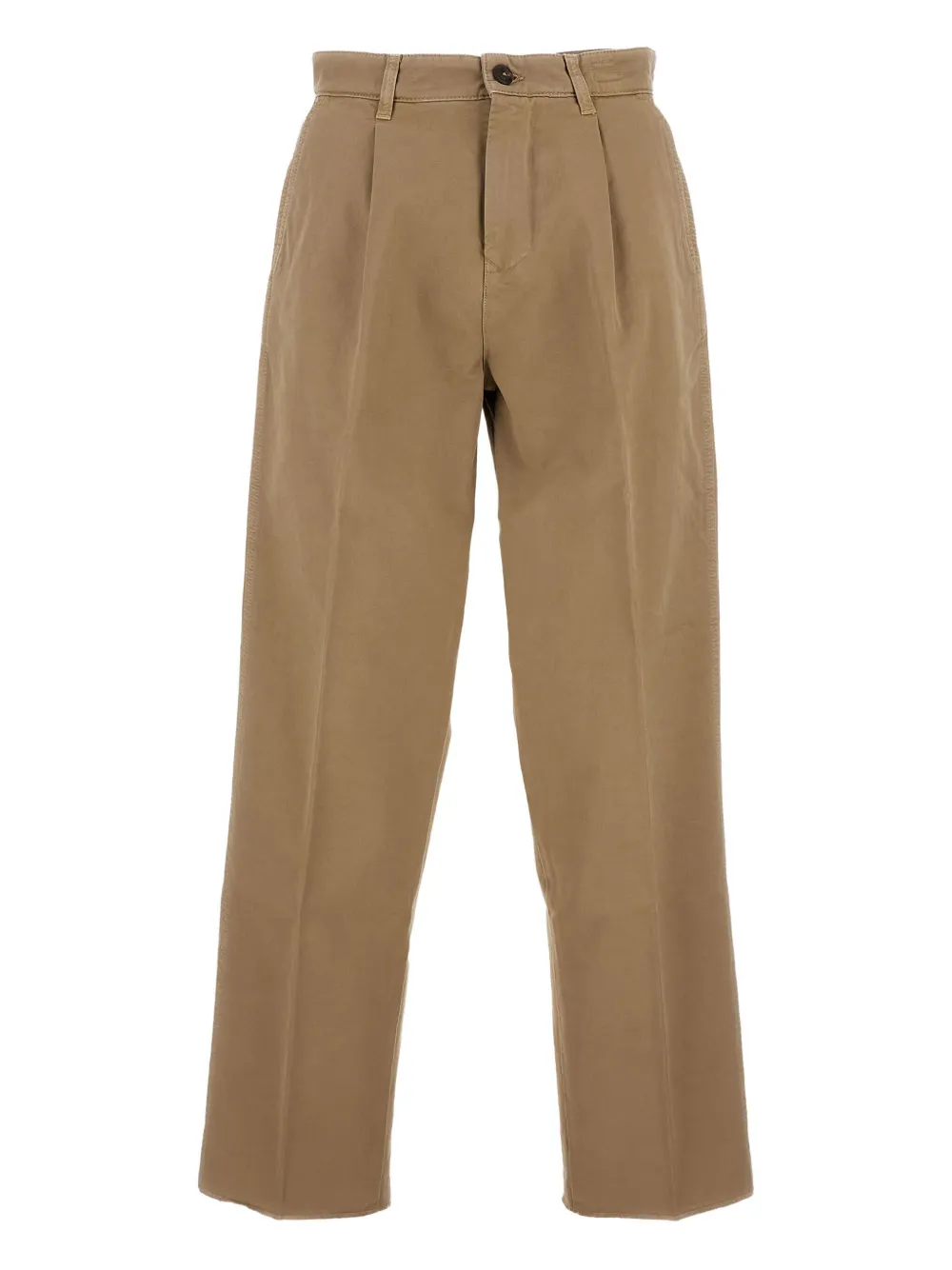 Fay pleated cotton trousers Light and natural