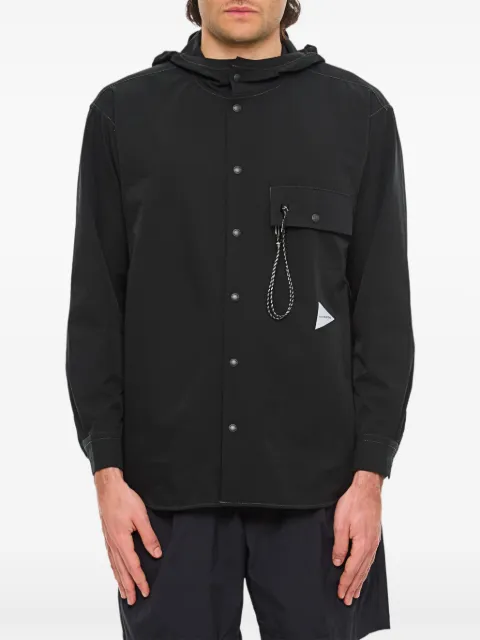 and Wander logo-print hooded jacket