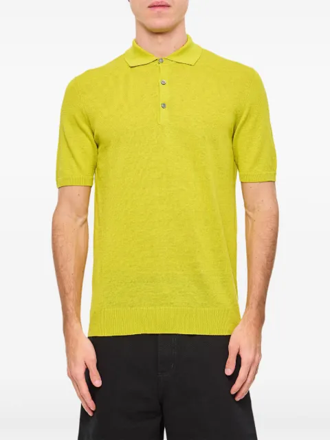 Drumohr linen-cotton polo shirt