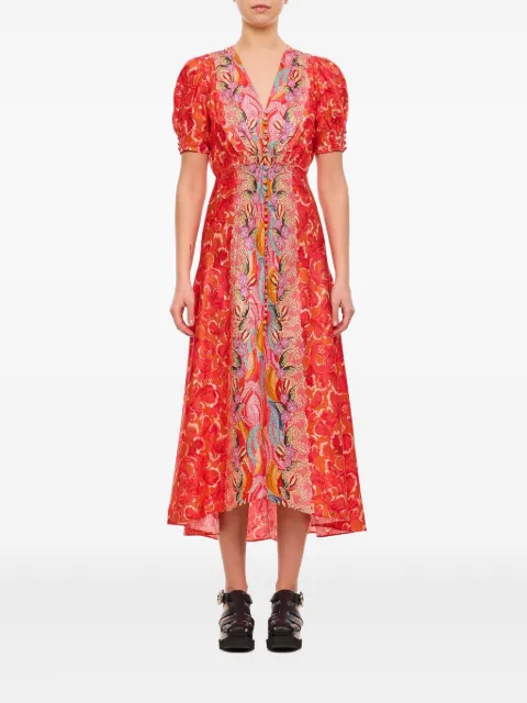 Saloni Lea midi dress